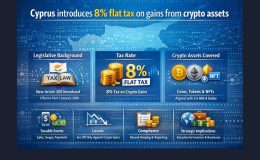 Cyprus introduces 8% flat tax on gains from crypto trading